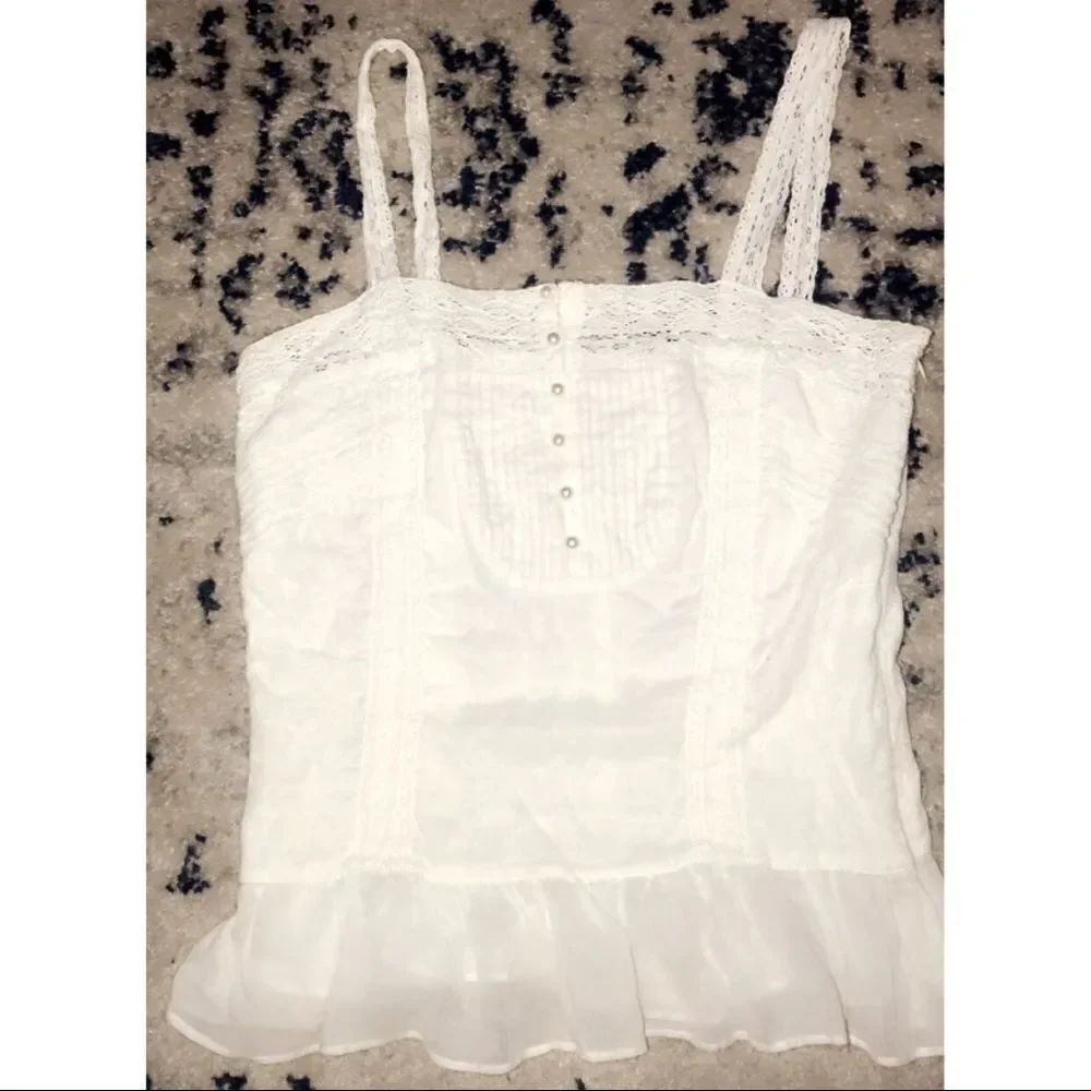 ✨ Button Front Princess Crop Cami/Tank✨ - Picture 2 of 5